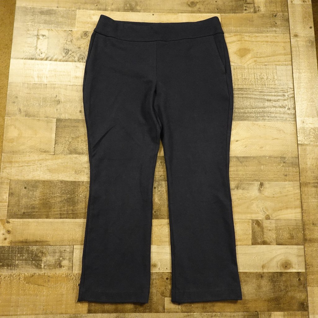 Express Knit Kit Bootcut Pants Women’s Xl Navy High Rise Stretch Career Nwt